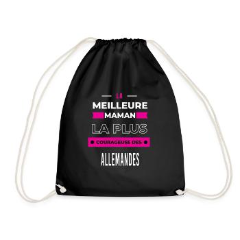 Le meilleur maman plus courageuse des Allemandes - Sac de sport léger - noir - Devant