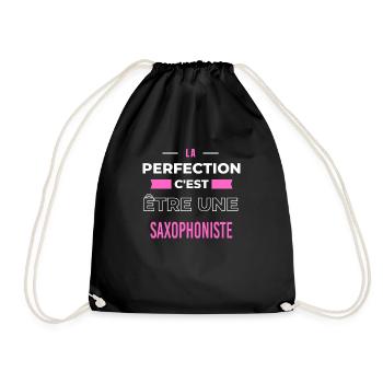 La perfection, c'est être une saxophoniste - Sac de sport léger - noir - Devant