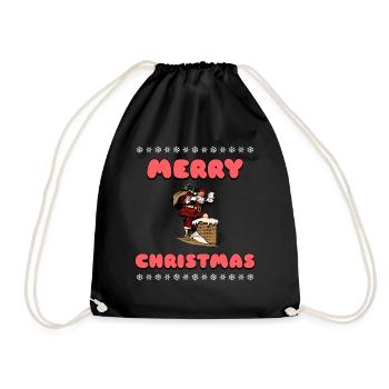 Merry Christmas: Wishing You a Season of Joy - Drawstring Bag - black - Front