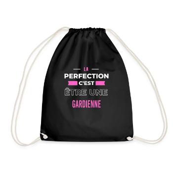 La perfection, c'est être une gardienne - Sac de sport léger - noir - Devant