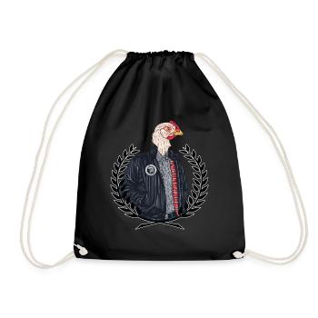 Garçon grossier de la vieille école - Sac de sport léger - noir - Devant