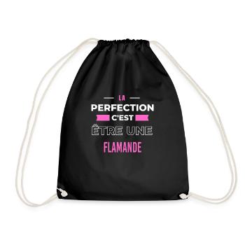 La perfection, c'est être une Flamande - Sac de sport léger - noir - Devant