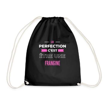 La perfection, c'est être une frangine - Sac de sport léger - noir - Devant