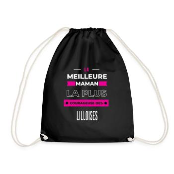 La meilleure maman plus courageuse des Lilloises - Sac de sport léger - noir - Devant