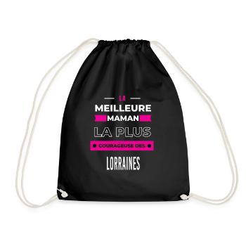 La meilleure maman plus courageuse des Lorraines - Sac de sport léger - noir - Devant