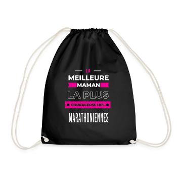 La meilleure maman courageuse des marathoniennes - Sac de sport léger - noir - Devant