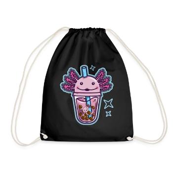 Axolotl Bubble tea - Sac de sport léger - noir - Devant