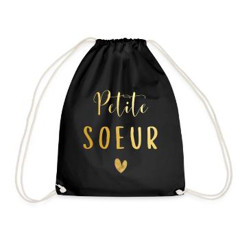 Petite sœur - Sac de sport léger - noir - Devant