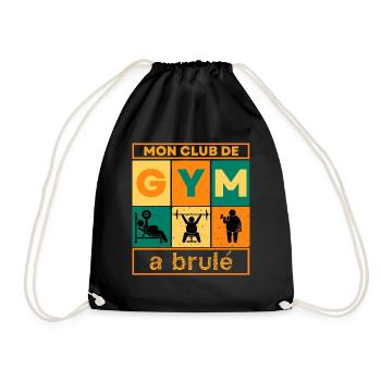 Club de Gym cadeau sport - Sac de sport léger - noir - Devant