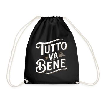 Tutto va bene - Sac de sport léger - noir - Devant