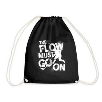 The Flow Must Go On 3 mbaFlow auf dem Eis – Hockey - Turnbeutel - Schwarz - Vorne