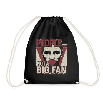 Not a fan of humans - Drawstring Bag - black - Front