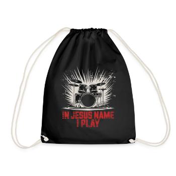Rhythm for faith - Drawstring Bag - black - Front