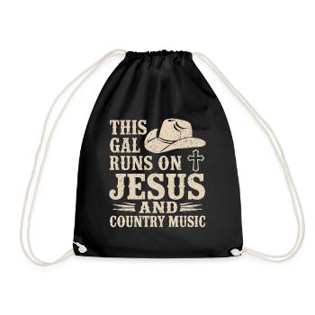 Your Faith and Music Style - Drawstring Bag - black - Front