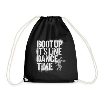 Western-style dancing fun - Drawstring Bag - black - Front
