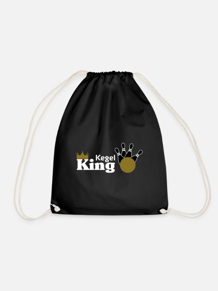 Kegel King - Drawstring Bag - black