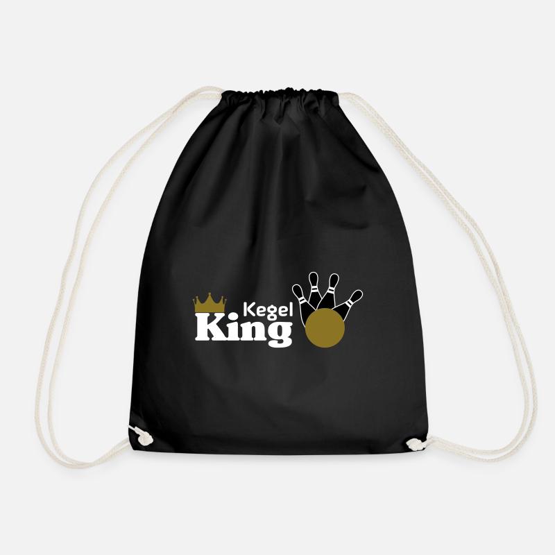 Kegel King - Drawstring Bag - black