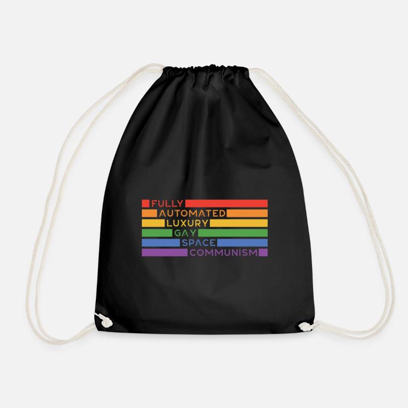 Fully Automated Luxury Gay Space Communism Lesbian - Turnbeutel - Schwarz