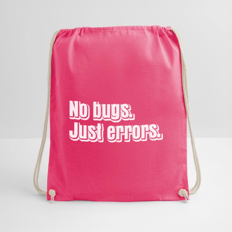 No Bugs Just Errors Coder Programmer Nerd Software Turnbeutel