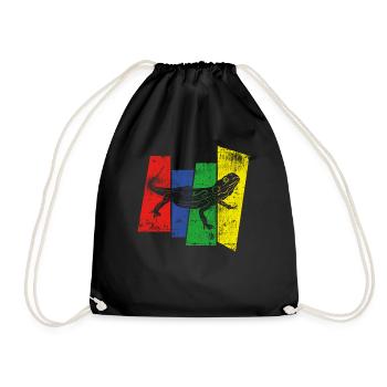 Lézard - Sac de sport léger - noir - Devant