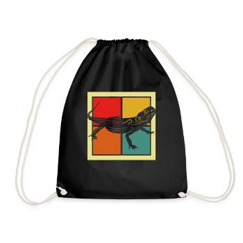 Lézard - Sac de sport léger - noir - Devant