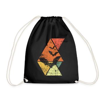 Chauves-souris - Sac de sport léger - noir - Devant