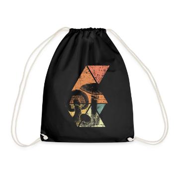Mushroom Shrooms - Drawstring Bag - black - Front