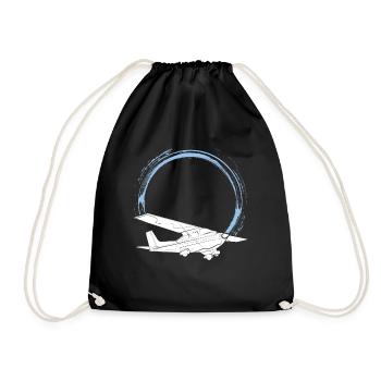 Pilot - Drawstring Bag - black - Front