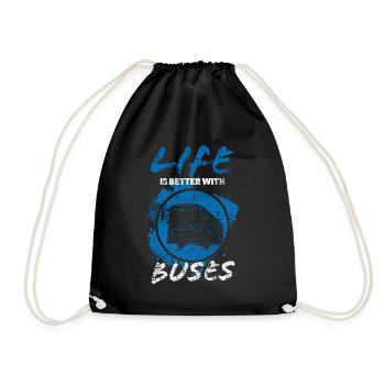 Busfahrer Bus - Sac de sport léger - noir - Devant