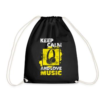 Musik - Turnbeutel - Schwarz - Vorne