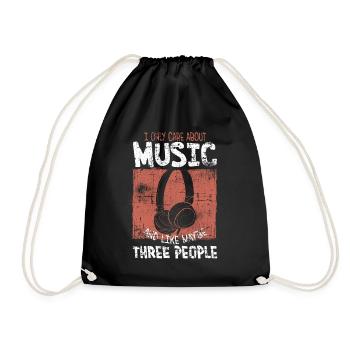 Musik - Turnbeutel - Schwarz - Vorne
