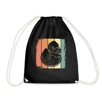 Bathtub Bathing Bay - Drawstring Bag - black - Front