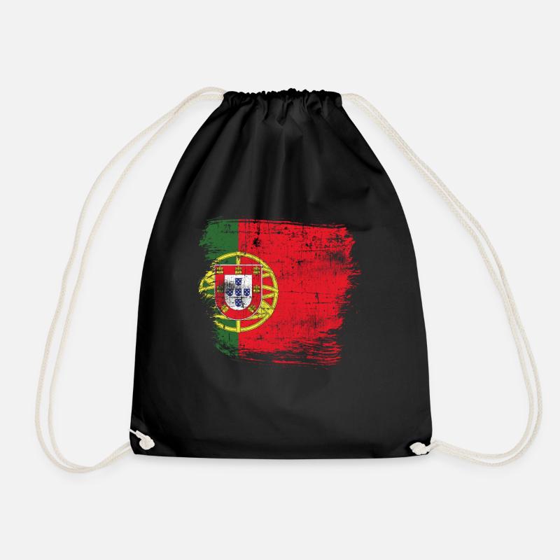 Portugal - Turnbeutel - Schwarz