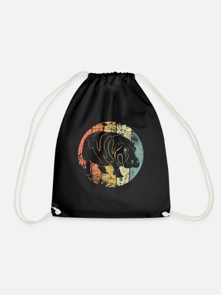 Hippopotames - Sac de sport léger - noir