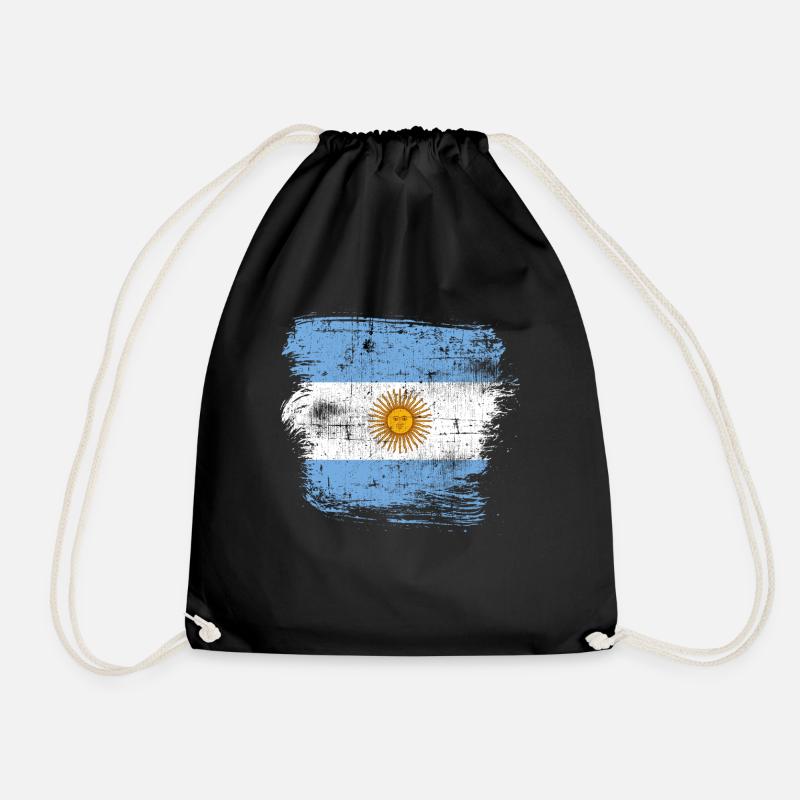 Argentinien - Turnbeutel - Schwarz