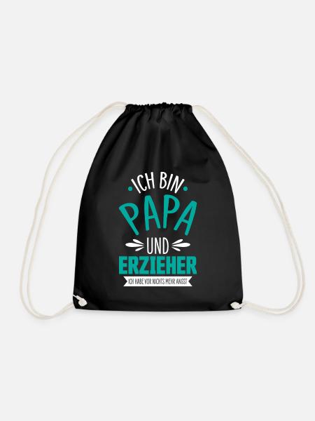 Erzieher Papa - Turnbeutel - Schwarz