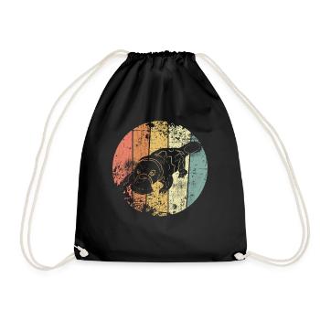Platypus - Drawstring Bag - black - Front