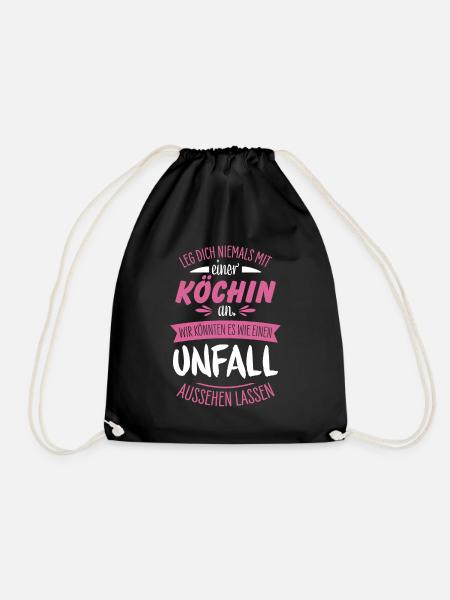 Köchin - Turnbeutel - Schwarz