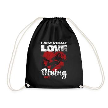 Diver - Drawstring Bag - black - Front