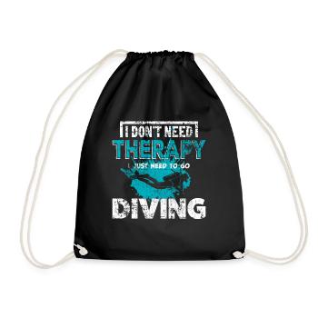 Diver - Drawstring Bag - black - Front
