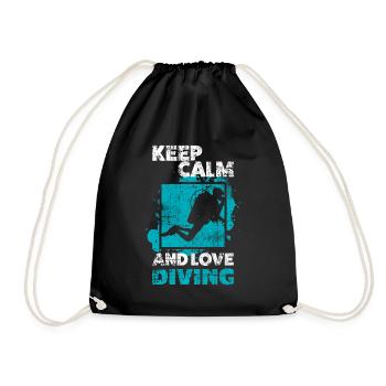 Diver - Drawstring Bag - black - Front