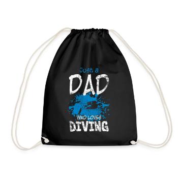 Plongeur Papa - Sac de sport léger - noir - Devant