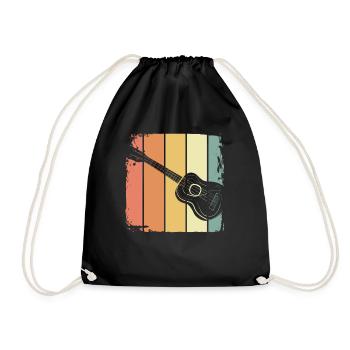Ukulele - Drawstring Bag - black - Front