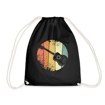 Ukulele - Drawstring Bag - black - Front