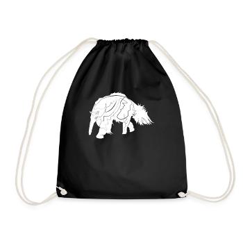 Anteater - Drawstring Bag - black - Front