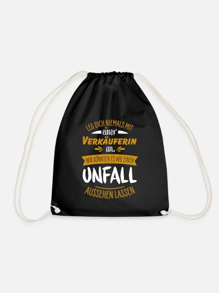 Verkäuferin - Turnbeutel - Schwarz