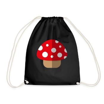 Champignon à mouches - Sac de sport léger - noir - Devant