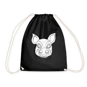 Porc - Sac de sport léger - noir - Devant