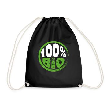 Environment Organic - Drawstring Bag - black - Front