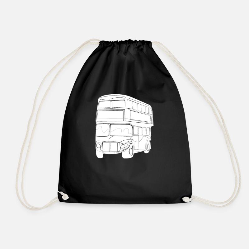 London Bus - Turnbeutel - Schwarz